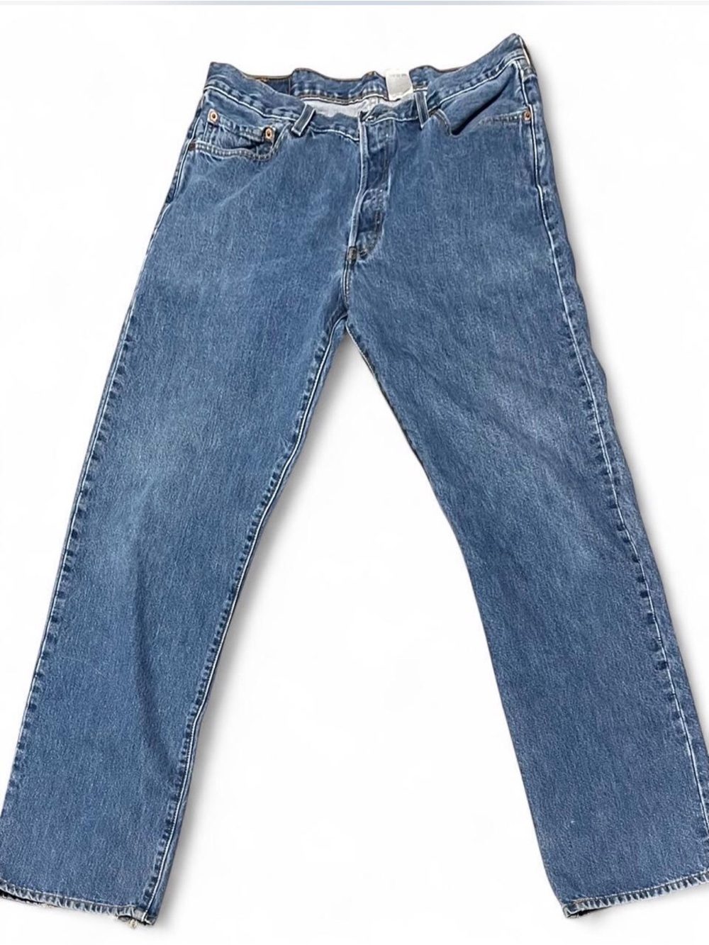Authentic Levi’s 501 Original Button Fly Jeans Medium Wash W36 L36 Y2K 2005